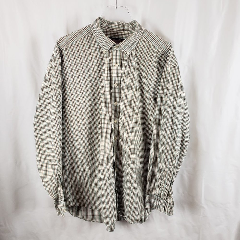 VINEYARD VINES Plaid 100% Cotton Whale Shirt